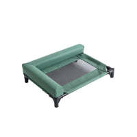 Breathable Elevated Dog Bed Lightweight Pet Cot with Bolsters Comfortable Dog Cot Long-Lasting for Dogs, Pets, Cats, Indoor