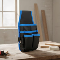 Thickened Oxford Textile Adjustable Waist Tool Bag Wear-Resistant Tool Belt Bag Heavy Duty Multi-Pocket Work Pouch Multiple Pockets for Electricians, Maintenance Workers, Technicians, Construction, Job Site