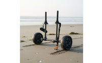 Cart with Scupper Supports Portable Kayak Cart with Wheels Heavy-Duty Transport Carrier for Kayakers, Paddlers, Boat Launch