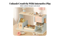 Breakfast Shop Toy Countertop-Style Miniature Kitchen Shop Storage Spaces