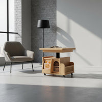 Multifunctional Mobile Folding Coffee Table Space Saving Convertible Coffee Dining Table for Small Apartment Dwellers