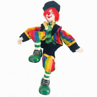 Soft-Bodied Dangling Clown Doll Textile Ceramic Seated Clown Doll Decorative Costume