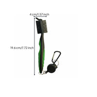 Keychain Clip Two-sidedSided Golf Brush Easy to Attach Dual Sided Golf Brush for Golfers, Driving Range