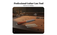 Replaceable Sandpapers Fret Sanding Block Aluminum Construction Guitar Nut Sander High-Precision for Musicians, Workshop, Music Studio, Home