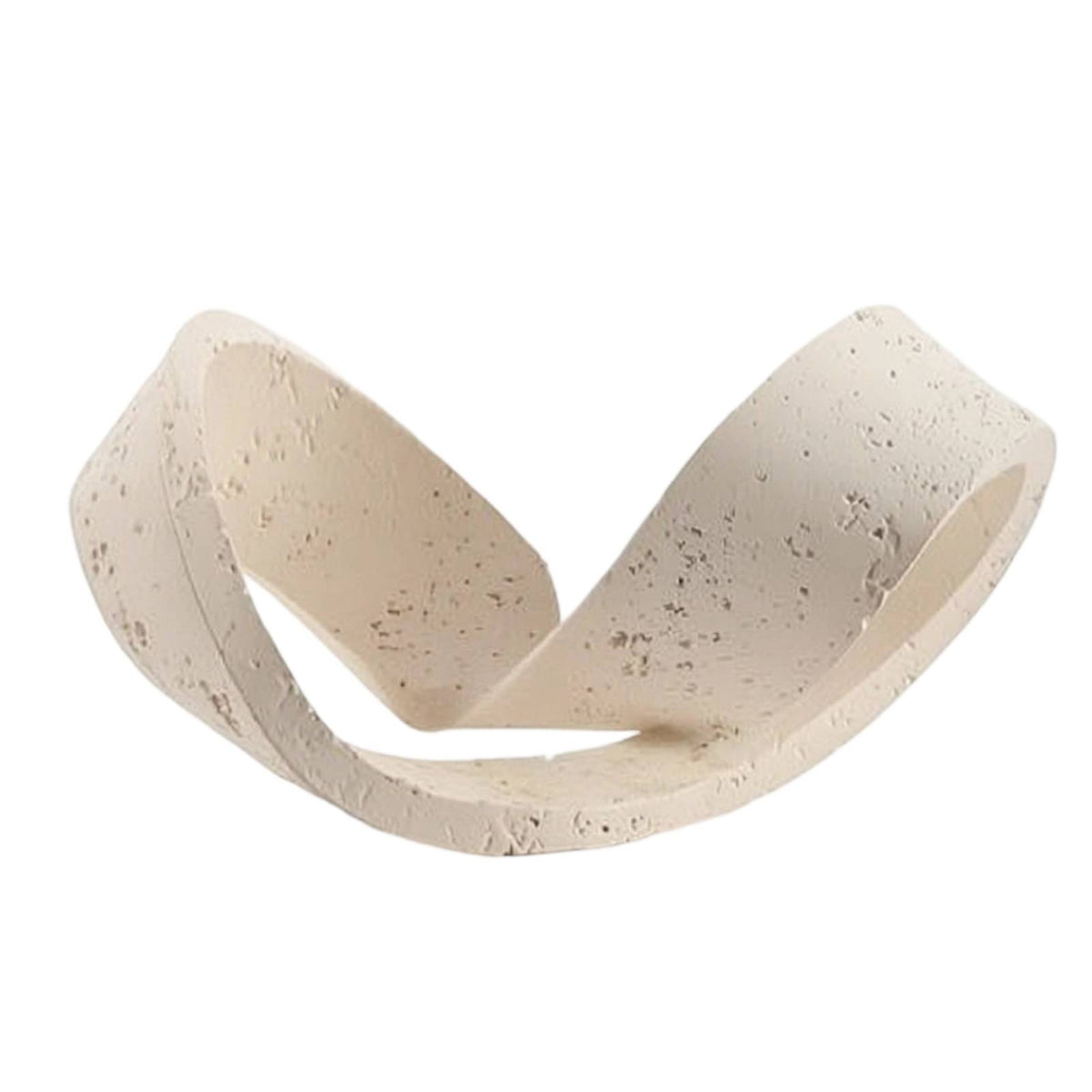 Geometric Continuous Loop Statue Modern Loop Mineral-Finish Decorative Object-Decorative Piece for Living Room, Office