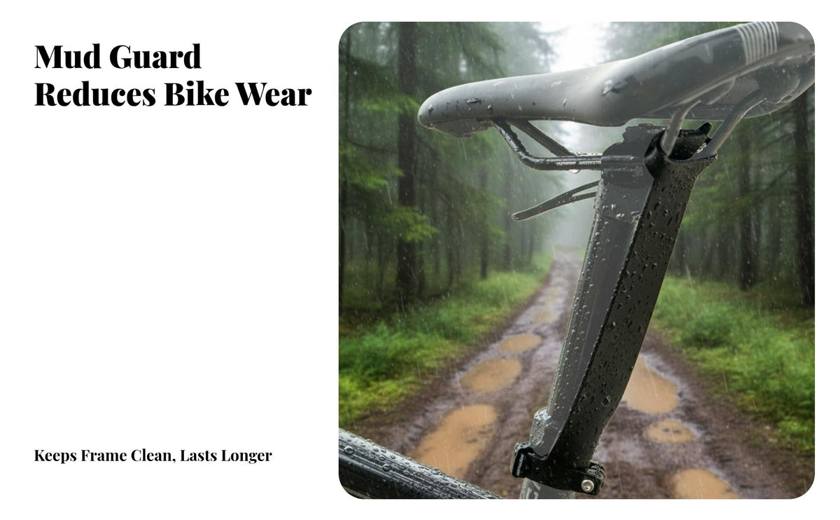 Cycle Seatpost Mudguard Easy Installation Silicone Seatpost Mudguard Dropper Post Protector Lightweight for Mountain Bikers