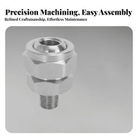 Long-Lasting Stainless Steel Swivel Nozzle Connector Wear-Resistant Universal Angle Adjustment Spray Head for Dust Suppression