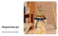 Glass Hope Bottle Creative Gift Fortunate Celestial Jar Cute Lid Storage Bottle Multi-Functional Glass Candy Buffet Jar Elegant