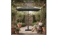 Square Patio Umbrella Base Weighted Umbrella Base with Tightening Knob Heavy Duty Adjustable for Homeowners, Garden, Backyard, Cafe