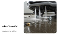 Double Use Pressure Washer Undercarriage Cleaner 4000 PSI Pressure Washer Water Broom Quick Connect for Homeowners, Driveway, Patio
