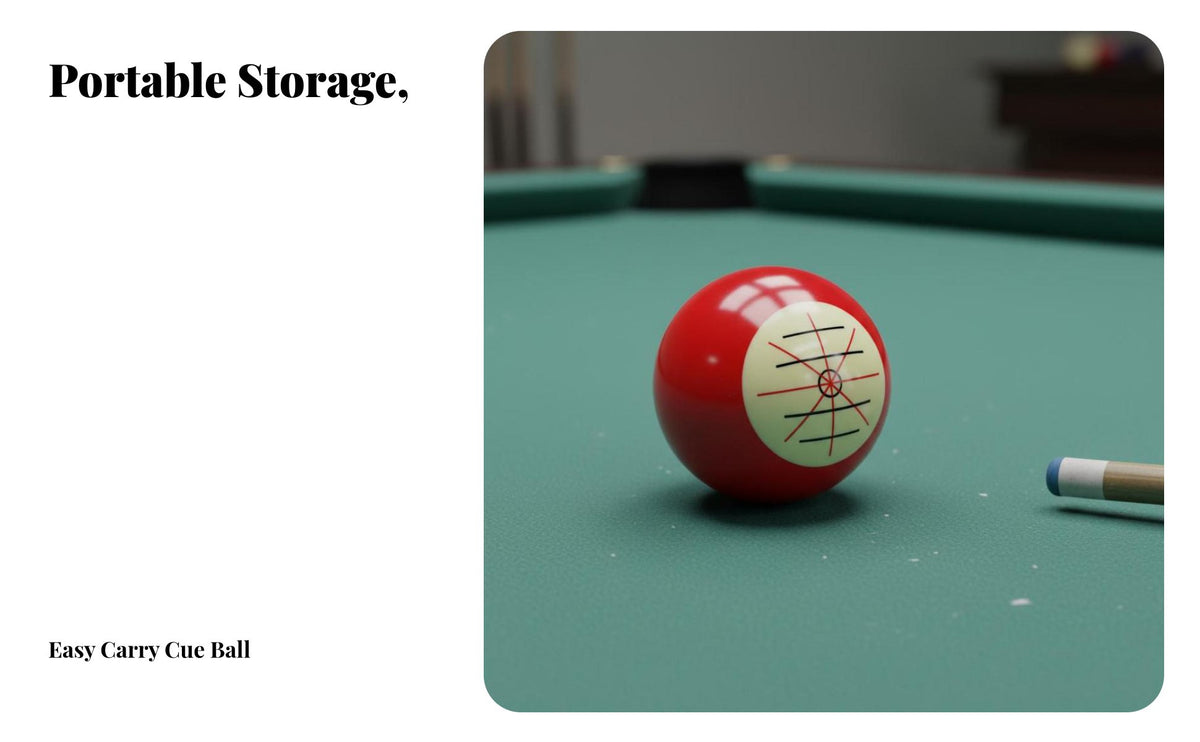 Training Cue Ball Long-Lasting Construction Aiming Practice Cue Ball Glossy