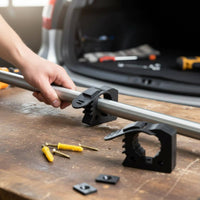 2 Pieces Easy Installation Quick Release Tool Clamp Heavy Duty Rubber Clamp Mount Wall Mount Tool Grip for Non-Road Enthusiasts, Garage, Truck Bed, Roof Rack, Workshop