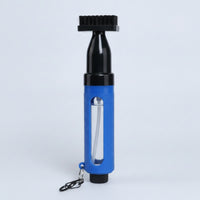 Handheld Golf Club Cleaner Brush with Pressurized Water Sprayer Press-Style Golf Club Brush with Retractable Clip Textured Compact for Golfers, Driving Range