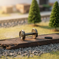 Universal Replacement HO Scale Metal Wheels Effortless Rolling 1:87 Metal Wheel Realistic Details 1:87 Scale Train Wheels