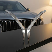 2 Pieces Grille Garnish Overlay Decorative Grille Accent Streamlined