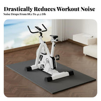 Treadmill Mat Noise Reducing Stationary Bike Mat Non-Slip for Apartment