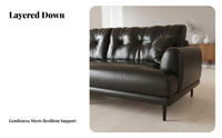 Straight-Line Settee Italian Design Sofa Minimalist design Couch for Apartment Dwellers, Homeowners, Small Spaces, Studio, Home Office