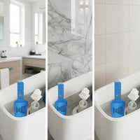 Hanging Toilet Tank Tablet Holder Adjustable Toilet Tablet Holder with Hook No-Drill Ventilated