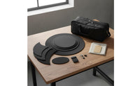 Easy to Install Drum Quiet Practice Kit Thick Foam Quiet Drum Pad Kit Stable Placement Cymbal Muffler Pads Compatible with Acoustic and Electronic Drums for Studio