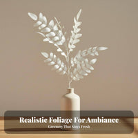 Faux Locust Leaf Branch Lifelike Appearance Artificial Acacia Leaf Stem Realistic Look Long Stem Decorative Branch for Homeowners, Living Room, Office
