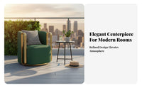 Modern design rotating Barrel Chair Ergonomic Design Indoor Seating Enveloping spinal supportrest Easy to Assemble for Business Professionals, New Parents, Living Room, Balcony, Reception Area, Bedroom