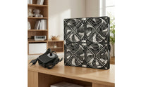 120mm Cooling Fan System with Speed Control Exhaust Fan with Speed Control Low Noise Brushed Black for Computer Cases