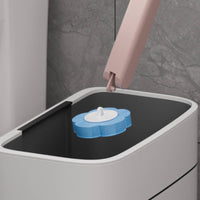 Disposable Toilet Brush with Replaceable Heads Ergonomic for Bathroom