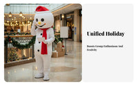 Christmas Character Costume Lively and Cute Design Snowman Character Costume Adorable Look Adult Full Body Character Costume Suit for Adults