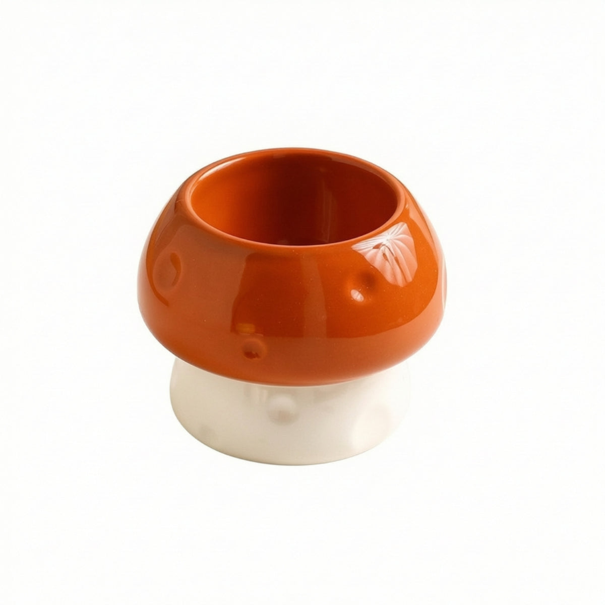 Ceramic Bird Feeding Bowl Dishwasher Mushrooms Bird Dish Glazed Ceramic Feeding Dish for Small Parrots