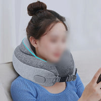 Cordless Neck Massage Pillow Automatic Inflation U-Shaped Neck Massager U-Shaped Massage Pillow Kneading Personal Care Item