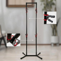 Adjustable Hanging Cycle Rack Indoor Bike Floor Parking Rack Heavy Duty Cycle Parking Stand Space-Saving for Cyclists, Commuters, Garage, Home, Apartment