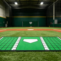 Baseballs Batting Mat Grid Markings Baseballs Strike Area Zone Mat Non-Slip Sports Gear