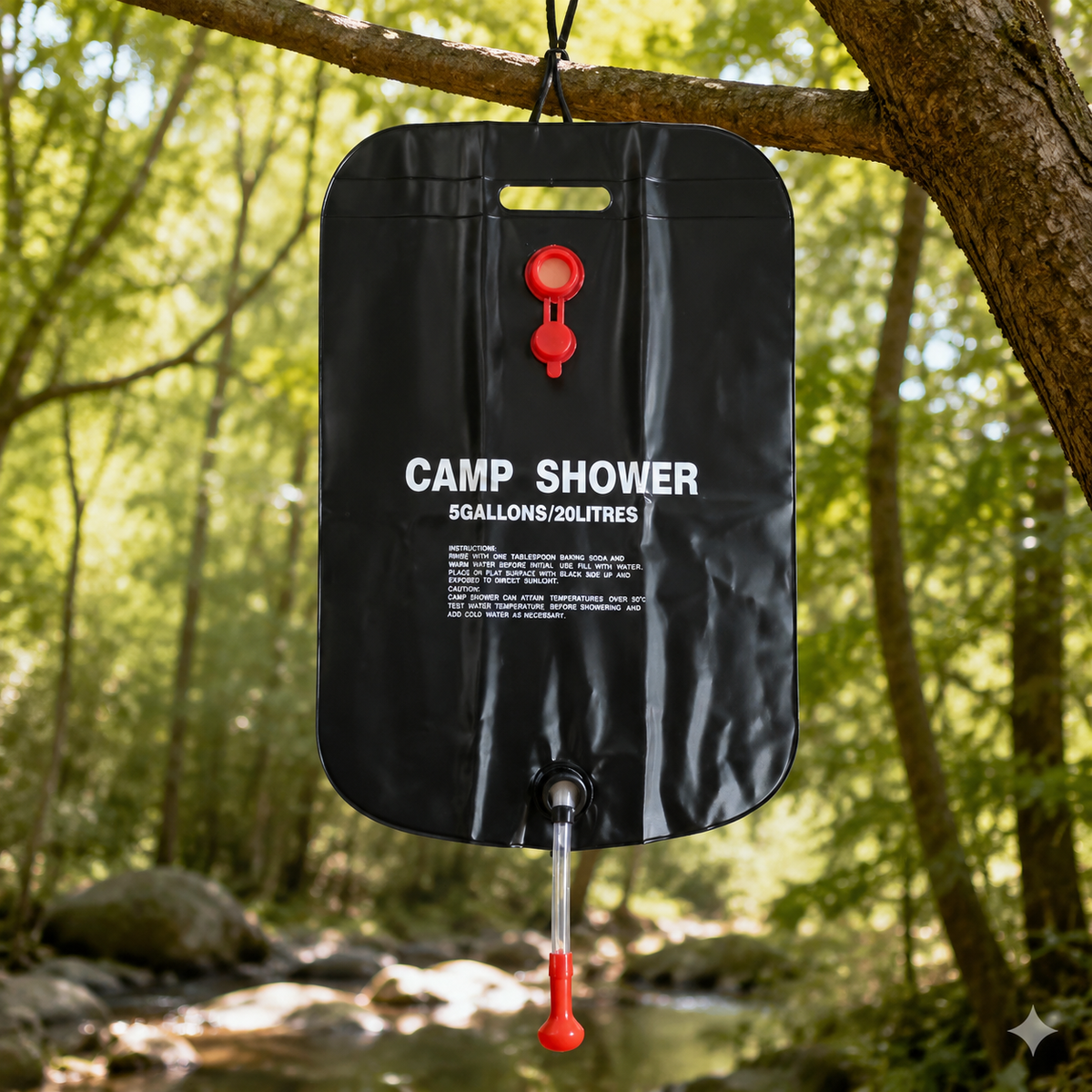 solar shower bag