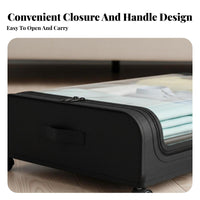 Wheeled Collapsible container Space-Saving Underbed Container low-height for Students