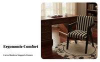 durable Wood Frame Single study Armchair mid-centurymid-century-era Modern Design V-Leg Cane Chair Ergonomic Lounge Seat Sturdy Construction for Readers, Adults, Homeowners, Study Room, Bedroom, Home Office