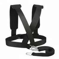 Speed Training Sled Harness Padded Shoulder Straps Resistance Training Harness Adjustable Fit Fitness Equipment for Runners, Athletes, Outdoor, Gym