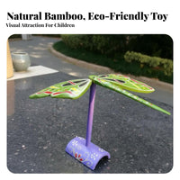 Auto-Balancing Butterfly Toy Handmade Balancing Bamboo Butterfly Desk Decoration Educational Nostalgic for Children, Classroom