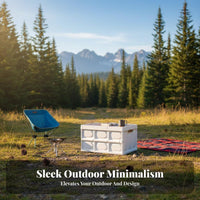 Portable foldable storage container with flat top Lid Large Capacity foldable storage container with Lid Stackable Outdoor gear sturdyDuty for vehicles Owners, household users, Camping, outdoor dining, travel excursions, Home Organization