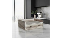 Coffee Station Organizer Space-Saving Wooden Organizer with Drawer for Homeowners