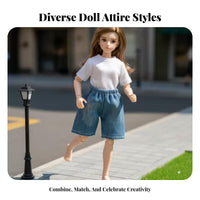 Clearance Price OB11 Doll Outfit Dress-up Clothes BJD Outfit Brand New Figurine Apparel Intricateed Design for Hobbyists, Anime Fans, Adults, Collection Display, Miniature Photography, Playtime