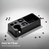 Long-Lasting Coffee Tamper Stand Anti-Slip Base Espresso Tamping Station Keeps Countertop Organized for Home Baristas, Cafe