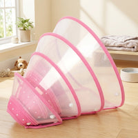 Pet Cone for Dogs and Cats, Transparent Rigid Dog and Cat Cone, Pet Recovery Tool to Prevent Licking After Surgery