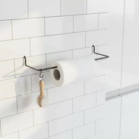 Space Saving Pegboard Paper Towel Holder Baking Finish Storage Accessory Rust Resistant for Workshop