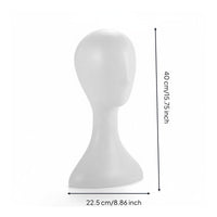 Long Neck Design Abstract Female Head Form Lightweight Abstract Head Model Stable Base for Boutique Owners, Retailers, Salon, Market Stall