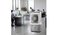 Evaporative Air Cooler with Wheels Industrial Evaporative Air Cooler Wheeled Mobile for Workshop, Factory