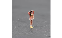 1:64 Scale Girl Figure Handmade Style Standing Figurine Highly Detailed Miniature Model for Decorative Arrangement
