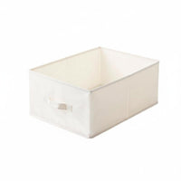 Lidded textile Drawer Space-Saving Home Organization Built-in Handles for Bedroom