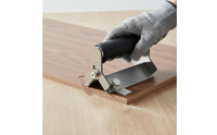 2-in-1 Function Border Banding Trimmer Stainless Steel Body Double-Use Border Trimmer Replaceable Blade Woodworking Chamfering Tool Compact Design for Woodworkers, Carpenters