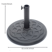Water-Filled Umbrella Base Stable Patio Umbrella Base Adjustable Knob Outdoor Accessory for Beach