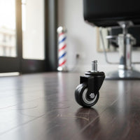 5 Pieces Steel Construction Swivel Caster Wheel Effortless Rolling Swivel Stem Casters Easy Installation Stool Roller Wheels Quiet for Garage